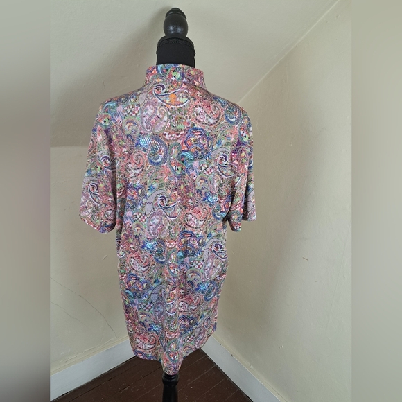 Robert Graham Men's Goldberg Short-Sleeve Knit Polo Paisley Size M - Picture 5 of 16